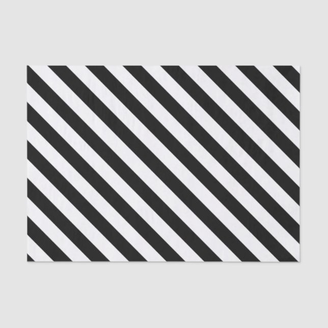 Papier de soie de soie rayé noir et blanc de (Recto)