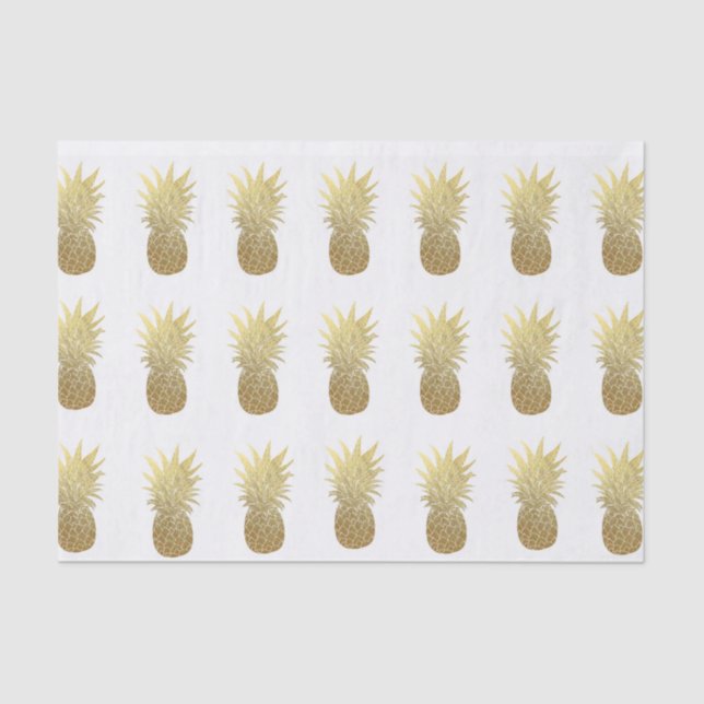 Papier de soie de soie rose-clair d'ananas de (Recto)