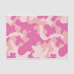 Papier de soie de soie rose de Camo