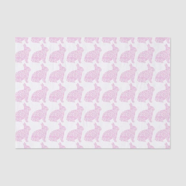 Papier de soie de soie rose d'enveloppe de cadeau (Recto)
