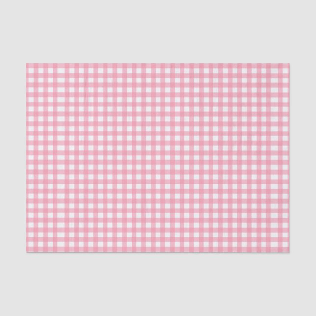 Papier de soie de soie rose et blanc de contrôle (Recto)