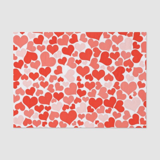 Papier de soie de soie ROUGE de Saint-Valentin de (Recto)