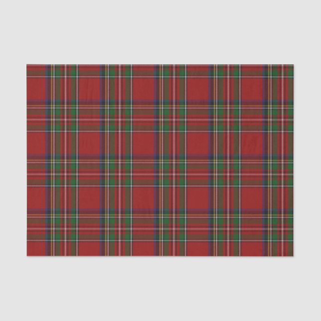 Papier de soie de soie royal de plaid de tartan de (Recto)