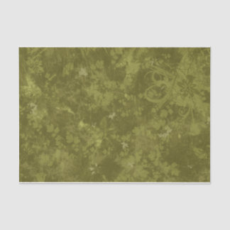 Papier de soie de soie vert moussu de feuillage