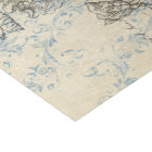 Papier de soie de soie vintage de collage d'oiseau