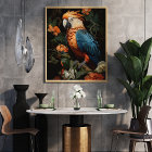 Papier de soie découpage floral oiseau perroquet v