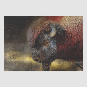 Papier de soie découpé Bison