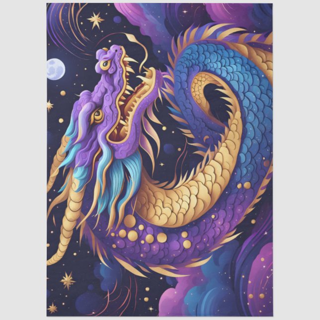 papier de soie dragon céleste (Recto)