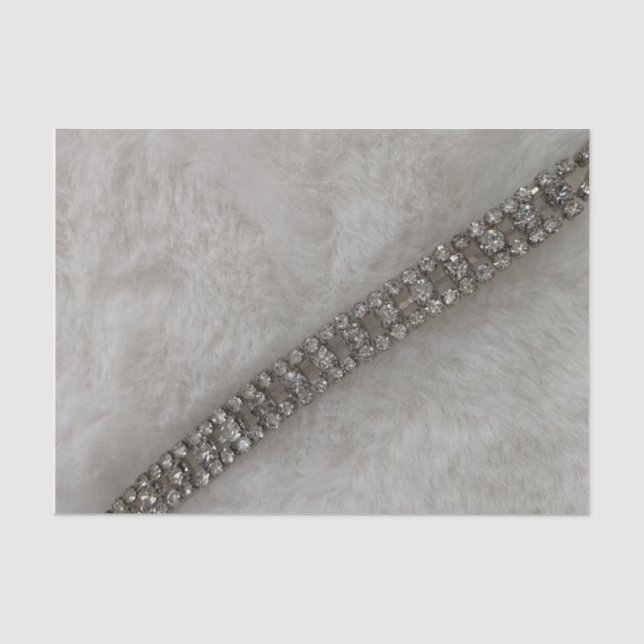 Papier de soie Faux Fourrure et Diamants (Recto)
