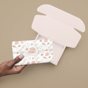 Papier de soie floral aquarelle