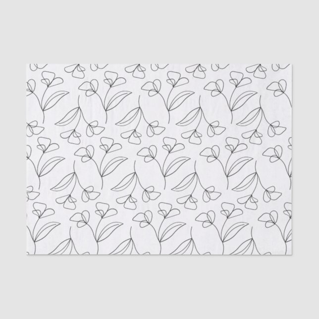 Papier de soie floral chic (Recto)