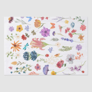 Papier de soie floral | Emballage cadeau élégant p