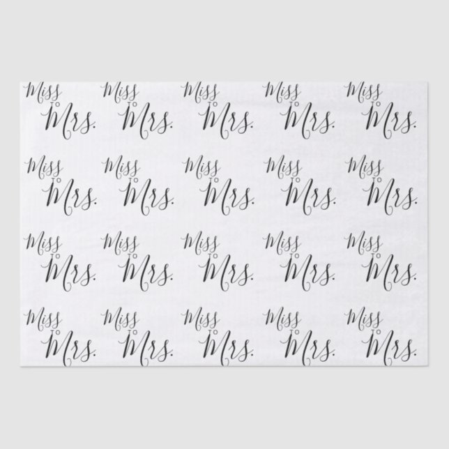 Papier de soie - Mademoiselle à Madame (Recto)