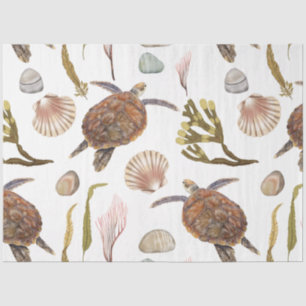 Papier de soie modèle série de la vie marine 22