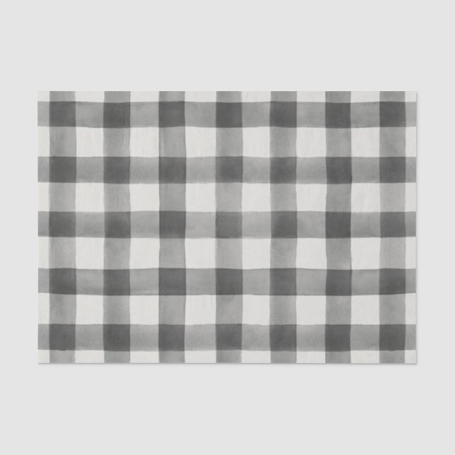 Papier de soie noir et blanc de ferme de Buffalo (Recto)