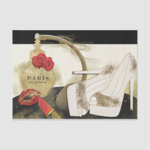 Papier de soie Paris Parfum Parfum Roses Talons & 