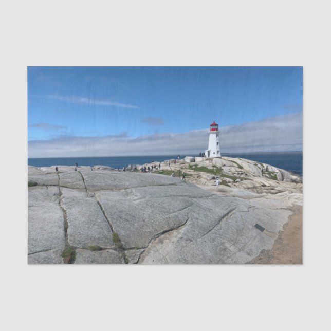 Papier de soie Phare de Peggy's Cove (Recto)
