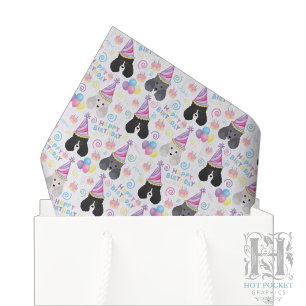 Papier de soie pour chien parti-caniche