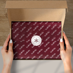 Papier de soie pour logo d'emballage de produit mo