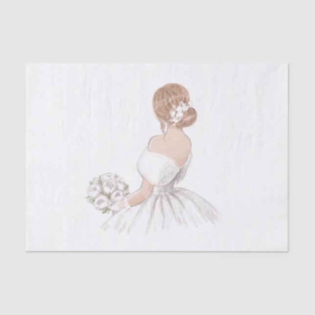 Papier de soie pour mariée (Recto)