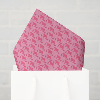 Papier de soie rose sinistre vaches veaux ranch de