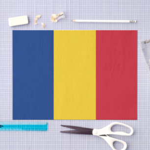 Papier de soie Roumanie, papier de soie Drapeau Ro