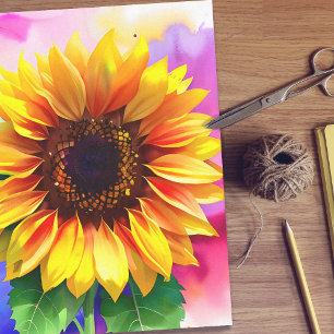 Papier de soie tournesol - Extra large pour découp