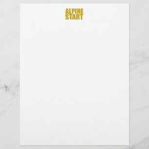 Papier Début alpin (Topo)