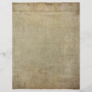 Papier Déclaration d'indépendance originale