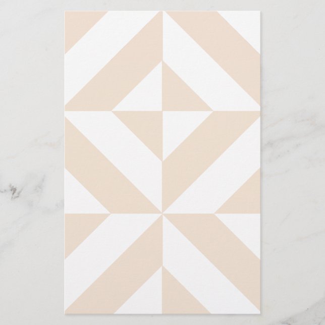 Papier Décor géométrique beige clair Motif (Devant)