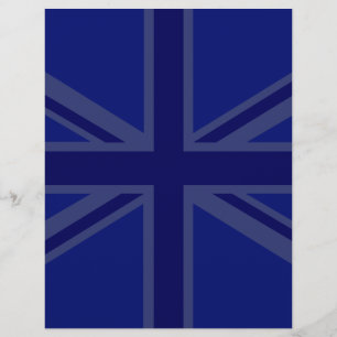 Papier Décor Union Jack bleu NAvy
