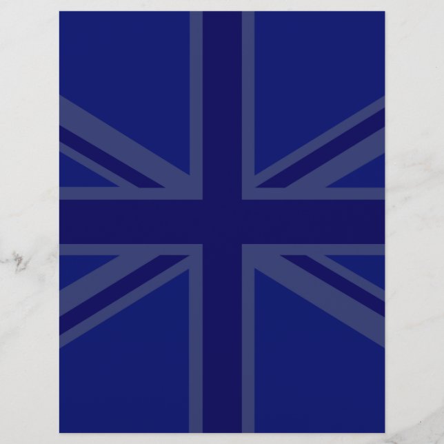 Papier Décor Union Jack bleu NAvy (Devant)