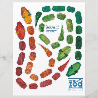 Papier Découpe de serpent au zoo de Mabell