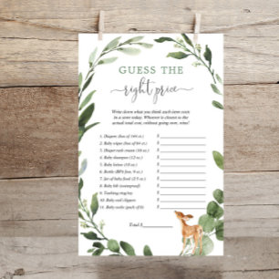 Papier Deer Devine le bon prix jeu de baby shower