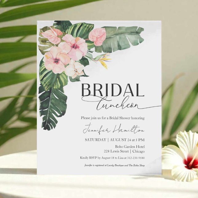 Papier Déjeuner nuptial Budget Invitation de la douche nu (Créateur téléchargé)