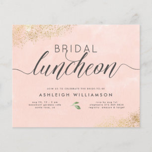 Papier Déjeuner nuptial couleur rose or Budget