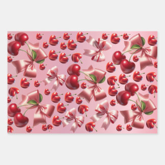 Papier d'emballage à motif de nœud papillon cœur C