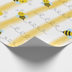 Papier d'emballage Bourdon Abeille à Miel Cadeau