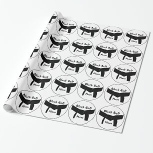 Papier d'emballage cadeau de maman de ceinture