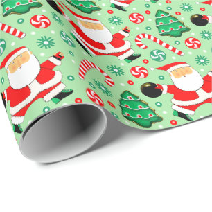 Papier d'emballage cadeau de Noël Bowling