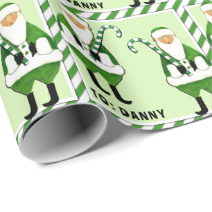 Papier d'emballage cadeau de Noël irlandais