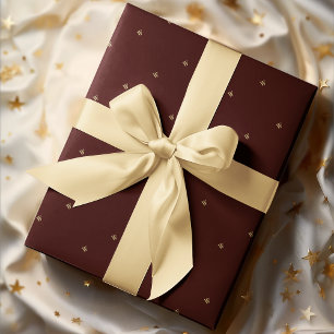 Papier d'emballage cadeau personnalisé avec monogr