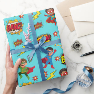 Papier d'emballage cadeau pour fête d'anniversaire