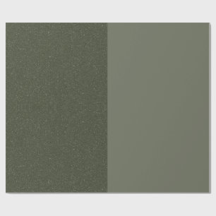 Papier d'emballage cadeau vert mousse minimal – Pe