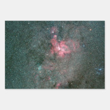 Papier d'emballage céleste - 3 feuilles, 3 dessins