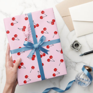 Papier d'emballage Cerises, Papier cadeau Fruit