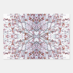 Papier d'emballage : Collage de fleurs de cerises