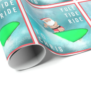 Papier d'emballage de cadeau de Noël Planche de su