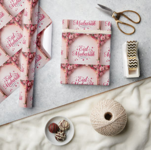 Papier d'emballage de cadeau d'Eid EID Mubarak Pap
