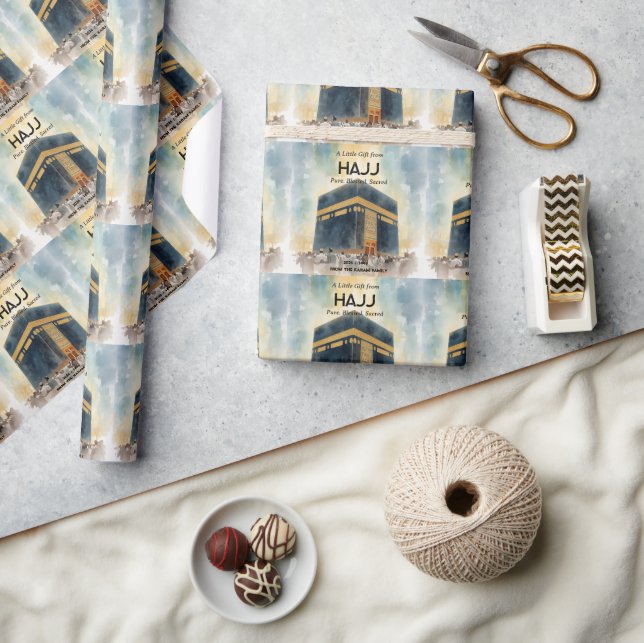 Papier d'emballage de cadeau personnalisé Hajj Mub (Artisanat)